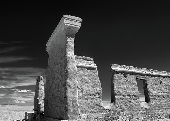 New Mexico Greeting Card featuring the photograph Fort Union Ruins by James Barber