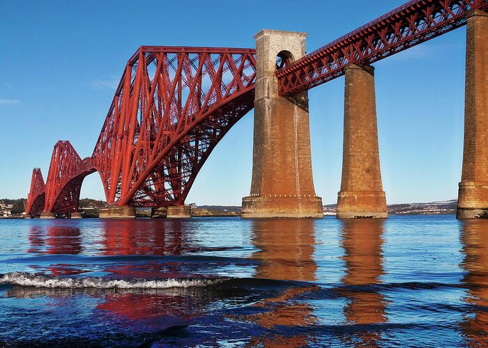 Forth Bridge Greeting Card featuring the photograph Forth Bridge by Micah Offman