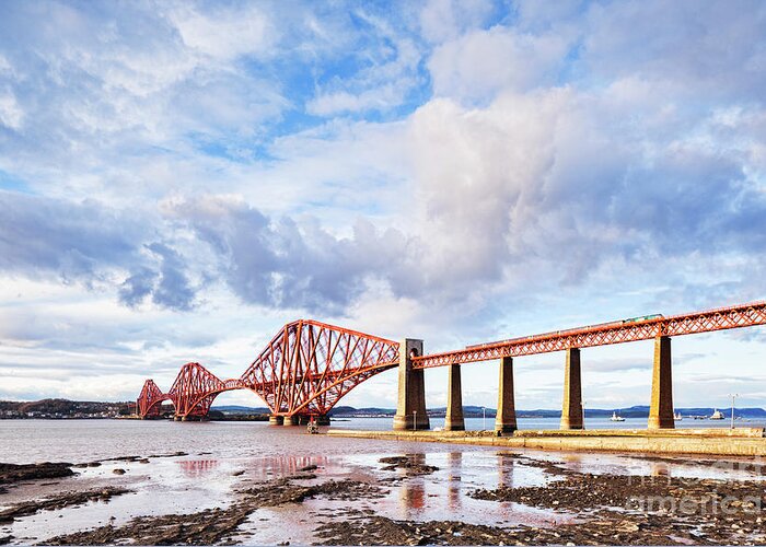 Forth Greeting Card featuring the photograph Forth Rail Bridge by Colin and Linda McKie