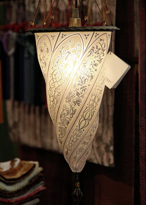 Europe Greeting Card featuring the photograph Fortuny Lamp by Vicki Hone Smith