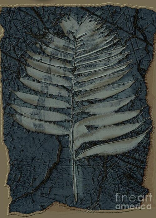 Digital Art Greeting Card featuring the digital art Fossil Palm by Delynn Addams