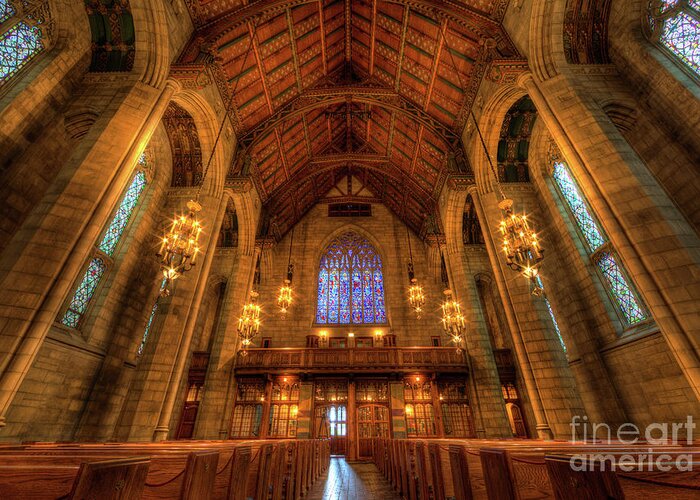 Architecture Greeting Card featuring the photograph Fourth Presbyterian Church Chicago III by Wayne Moran