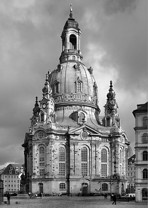 Lutheran Greeting Card featuring the photograph Frauenkirche Dresden - Church of Our Lady by Alexandra Till