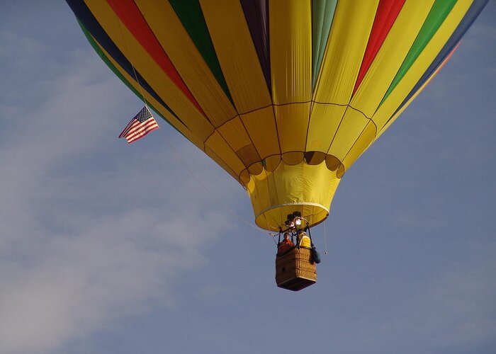 Balloon Greeting Card featuring the photograph Freedom by Carol Milisen