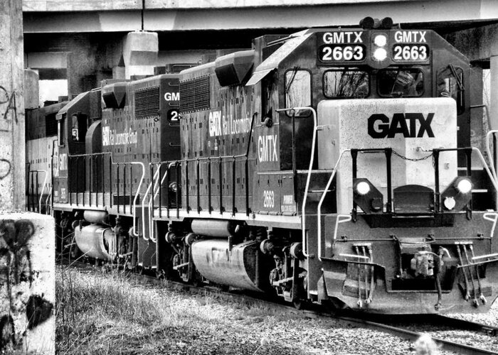 Transportation Greeting Card featuring the photograph Freight Train 3 by Scott Hovind