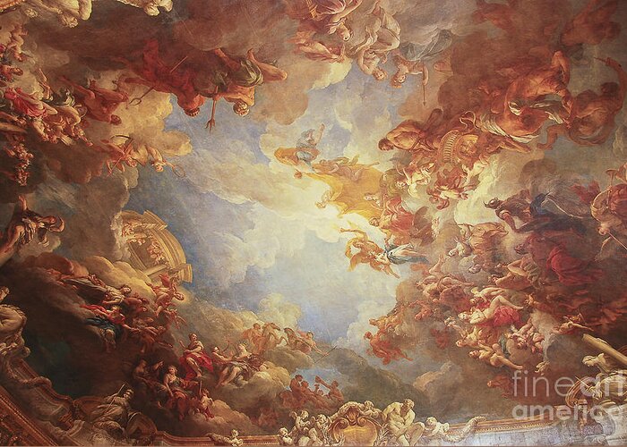 Photography Greeting Card featuring the photograph Fresco Versailles by Ivy Ho
