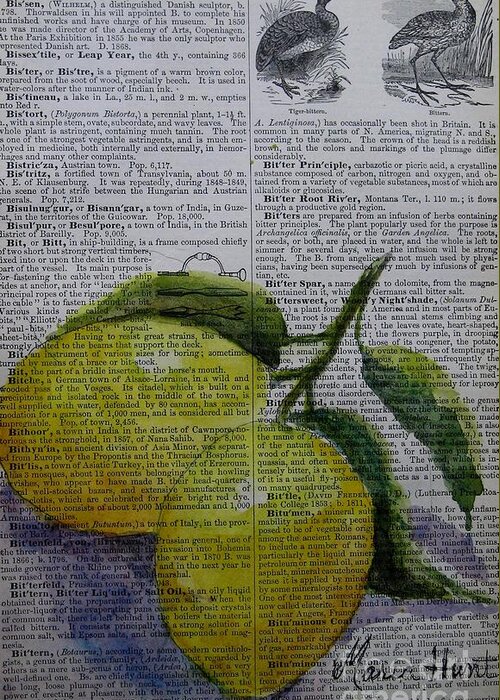 Lemons Greeting Card featuring the painting Freshest Lemons by Maria Hunt