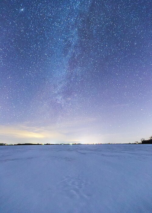  Greeting Card featuring the photograph Frozen by Aaron J Groen