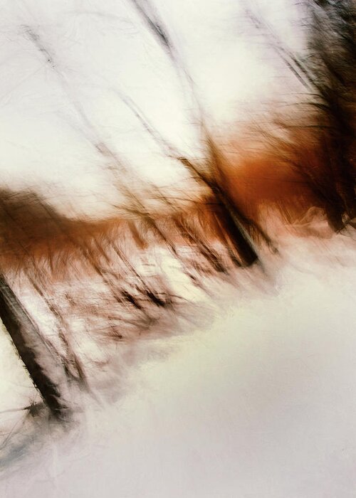 Abstract Greeting Card featuring the photograph Frozen Dreams by Scott Norris