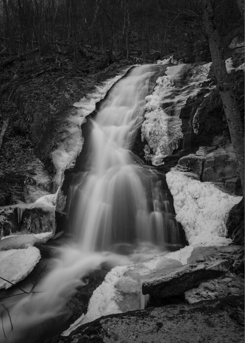 Waterfalls Greeting Card featuring the photograph Frozen Falls by Amber Kresge