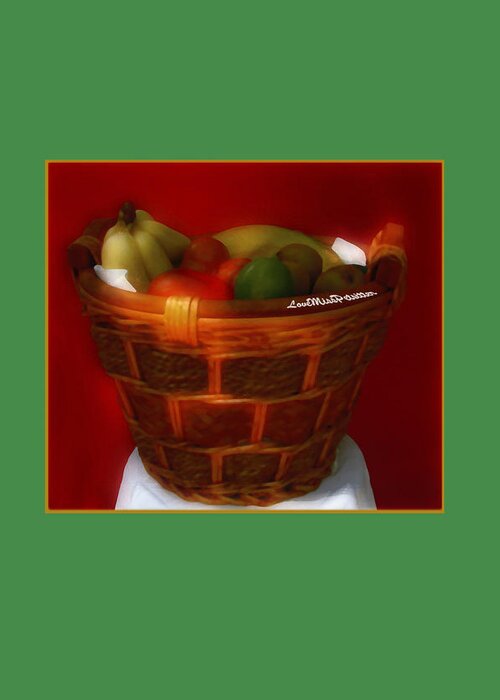 Art Greeting Card featuring the digital art Fruit Art 4 by Miss Pet Sitter