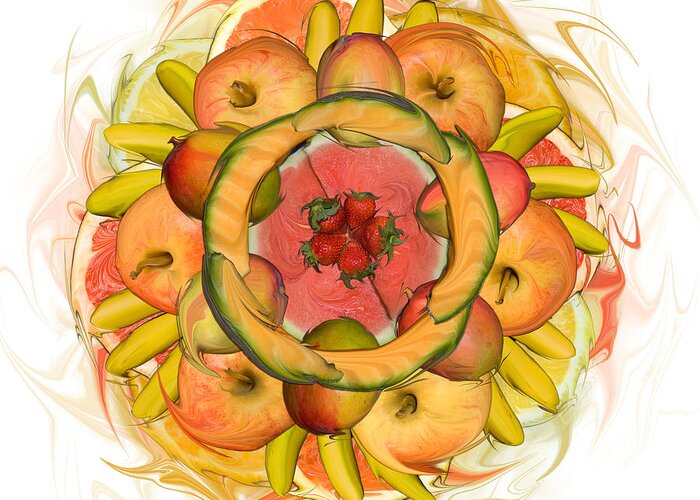 Food Greeting Card featuring the photograph Fruit Salad by Bruce Frank
