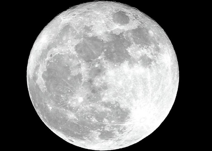 Full Moon Greeting Card featuring the photograph Full Moon by Jackson Pearson