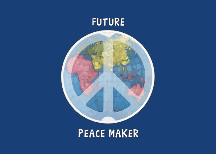 Future Greeting Card featuring the digital art Future Peace Maker by L Machiavelli