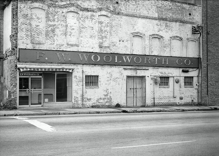 Fine Art Greeting Card featuring the photograph F.W. Woolworth Co. by Rodney Lee Williams