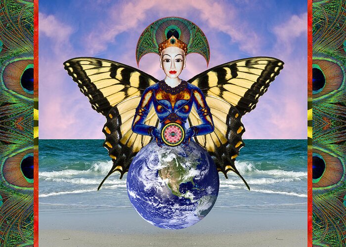 Goddess Greeting Card featuring the photograph Gaia Ma by Bell And Todd