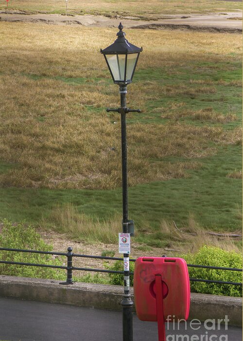 Street Greeting Card featuring the photograph Gas Light In Lytham St. Annes - England by Doc Braham