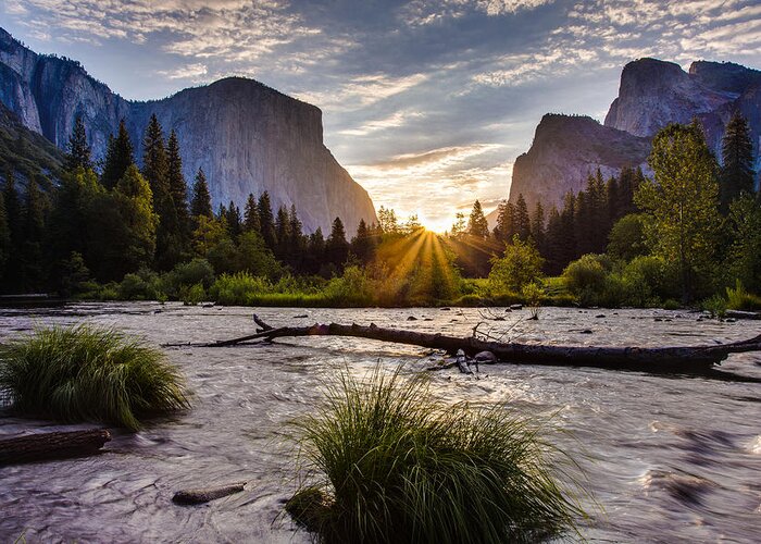 Yosemite National Park Greeting Card featuring the photograph Gates of the Valley by Adam Mateo Fierro