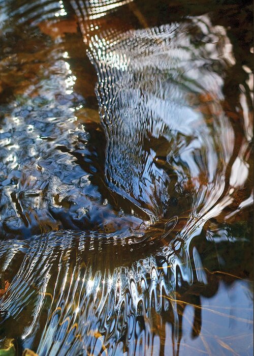 River Greeting Card featuring the photograph Gentle river swirl by Steve Somerville