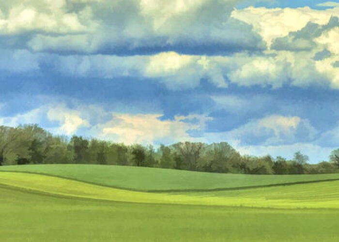 Clouds Greeting Card featuring the photograph Gentle Summer by Rod Melotte
