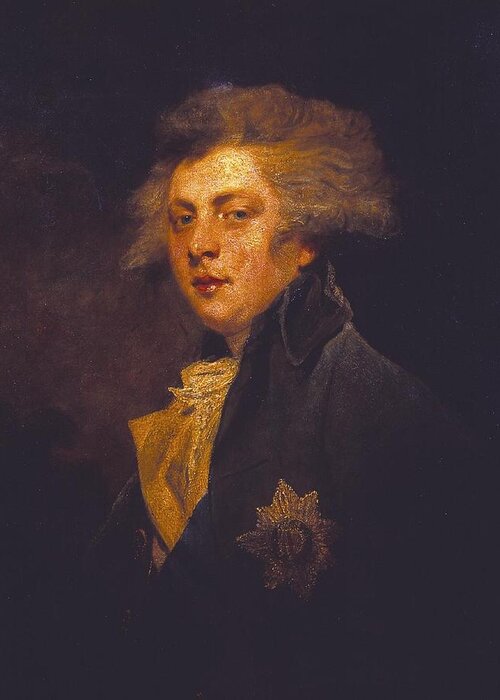 Sir Joshua Reynolds 1723–1792  George Iv When Prince Of Wales Greeting Card featuring the painting George IV when Prince of Wales by Joshua Reynolds