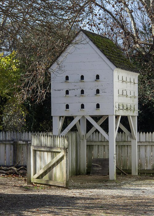2015 Greeting Card featuring the photograph George Wythe Dovecote by Teresa Mucha