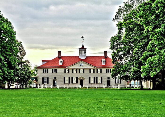 Historic Greeting Card featuring the photograph George's Mount Vernon by DJ Florek