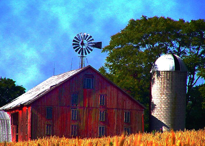 Gettysburg Greeting Card featuring the photograph Gettysburg Barn by Bill Cannon