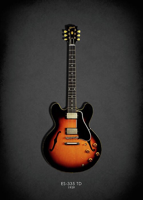Gibson Es335 Greeting Card featuring the photograph Gibson ES 335 1959 by Mark Rogan