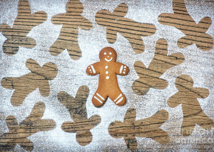 Gingerbread Man Greeting Card featuring the photograph Gingerbread by Tim Gainey