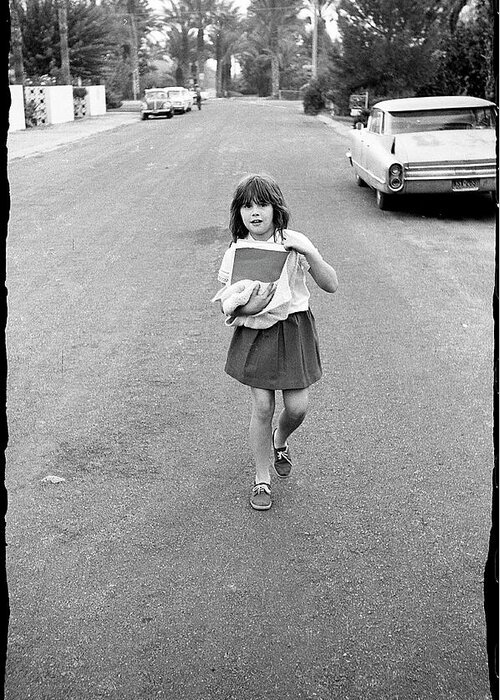 Phoenix Greeting Card featuring the photograph Girl on 13th Street, 1971 by Jeremy Butler