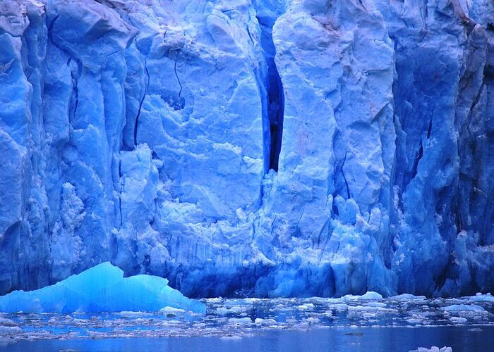 Glacier Greeting Card featuring the photograph Glacier Blue by Helen Carson