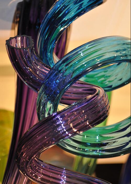 Glass Greeting Card featuring the photograph Glassworks 2 by Marty Koch