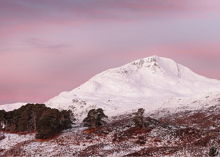 Glen Affric Greeting Card featuring the photograph Glen Affric Sunrise by Grant Glendinning