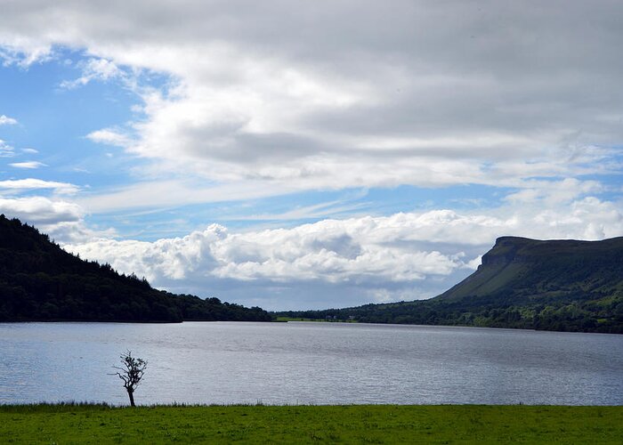 Glencar Loch Greeting Card featuring the photograph Glencar Loch Ireland. by Terence Davis