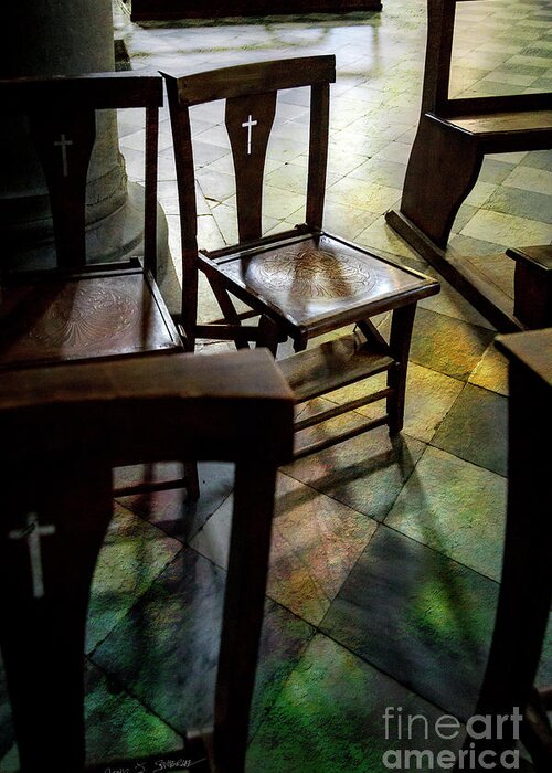 Tranquility Greeting Card featuring the photograph God's Chair by Craig J Satterlee