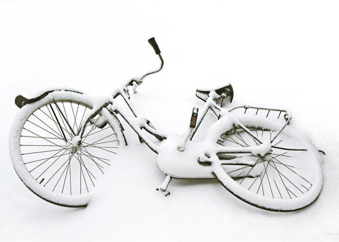 Bikes Greeting Card featuring the photograph Going Nowhere by Simon Sturge