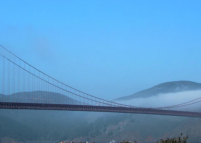 San Fransisco Greeting Card featuring the photograph Golden Gate Bridge Panorama by Wilko van de Kamp Fine Photo Art