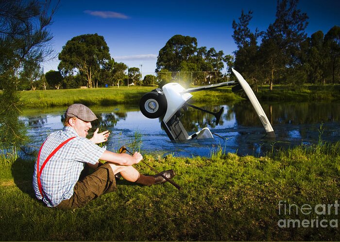 Golfing Greeting Card featuring the photograph Golf Problem by Jorgo Photography