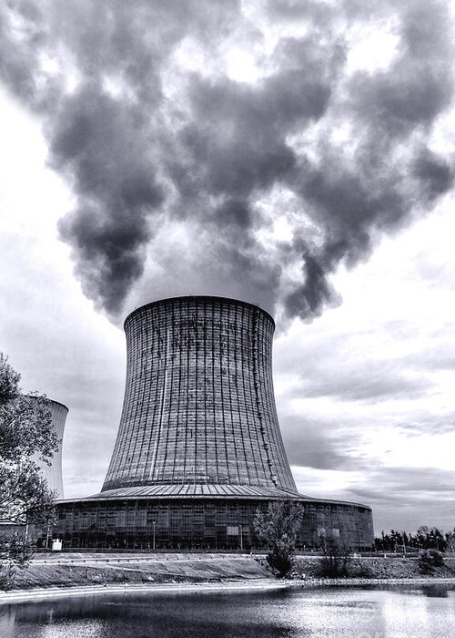 Nuclear Greeting Card featuring the photograph Gone Nuclear by Olivier Le Queinec