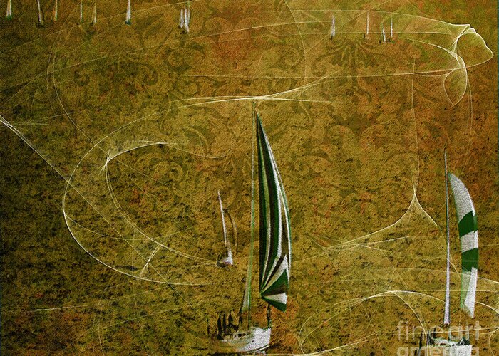 Nag004105a Greeting Card featuring the photograph Gone Sailing #02 by Edmund Nagele FRPS