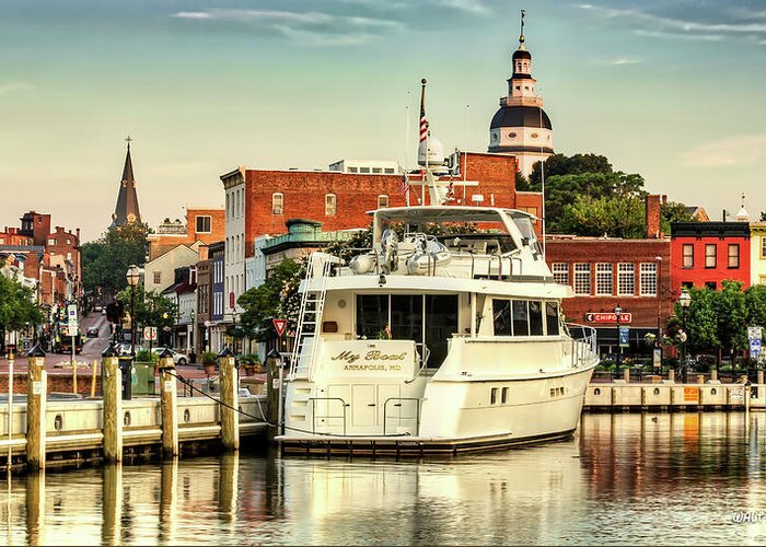 Annapolis Greeting Card featuring the photograph Good Morning Annapolis by Walt Baker