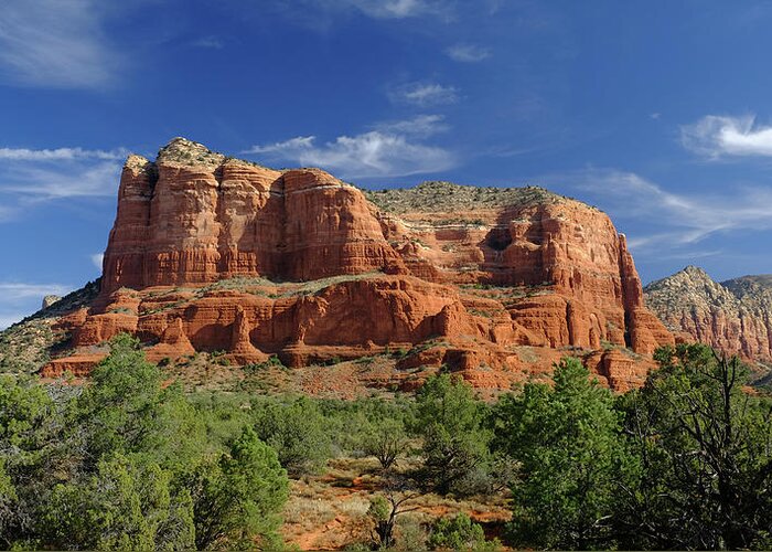 Landscape Greeting Card featuring the photograph Good Morning Sedona by Glenn DiPaola