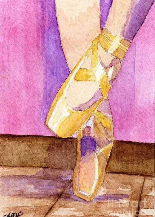 Watercolor Greeting Card featuring the painting Gotta Dance by Lynne Reichhart