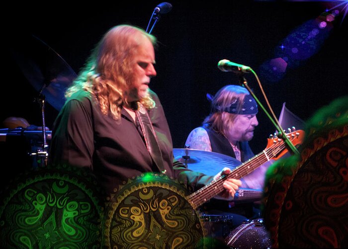 Rock And Roll Greeting Card featuring the photograph Gov't Mule - Haynes and Abts by Micah Offman