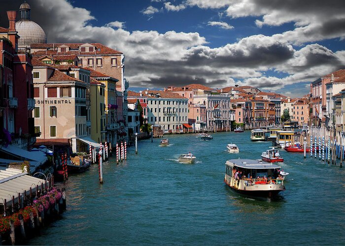 Grand Canal Greeting Card featuring the photograph Grand Canal Daylight by Harry Spitz