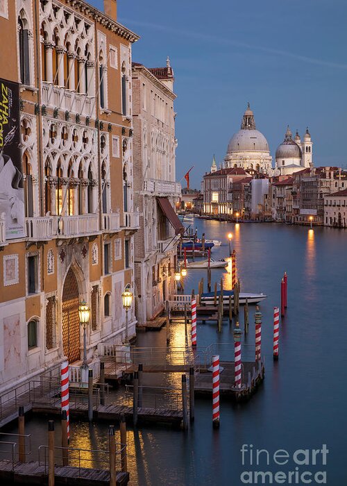 Venice Greeting Card featuring the photograph Grand Canal Twilight II by Brian Jannsen