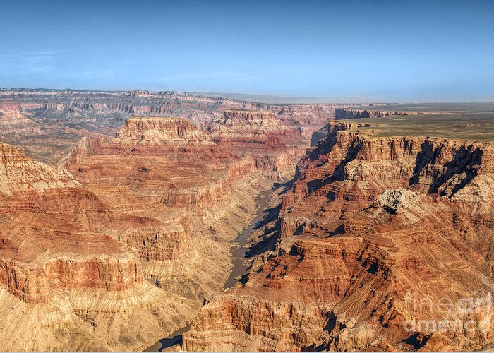Grand Canyon Greeting Card featuring the photograph Grand Canyon Aerial View by Daniel Heine