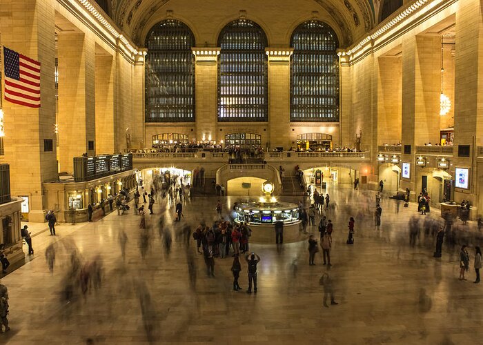 Grand Central Station Greeting Card featuring the photograph Grand Central Station by Martin Newman