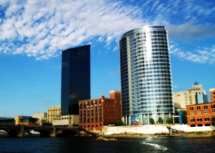 Grand Rapids Greeting Card featuring the photograph Grand Rapids Michigan is Grand by Michelle Calkins